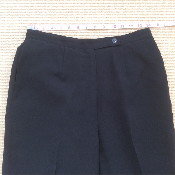 Talbots Black Lined Dress Pants - Size 8 - Picture 4 of 12
